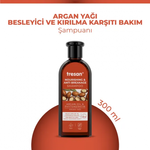 Tresan Argan Yağı Besleyici ve Kırılma Karşıtı Bakım Şampuanı 300 ml