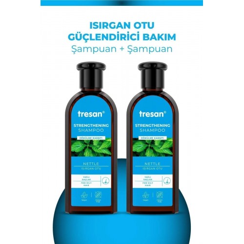 Tresan Isırgan Otu Bakım Şampuanı Yağlı Saçlar İçin 300 ml 2 li