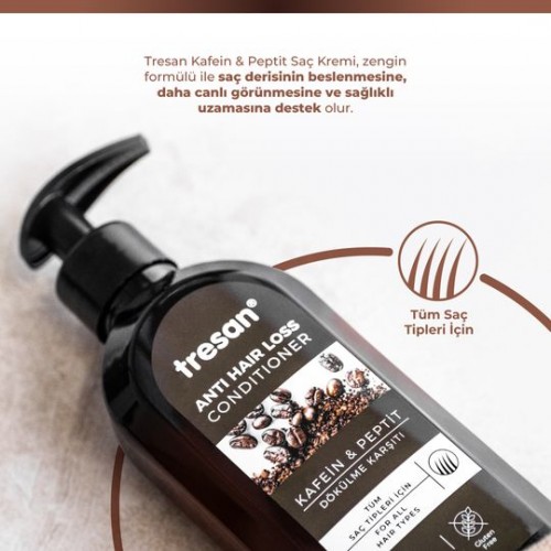 Tresan Kafein Peptit Dökülme Karşıtı Saç Kremi 300 ml