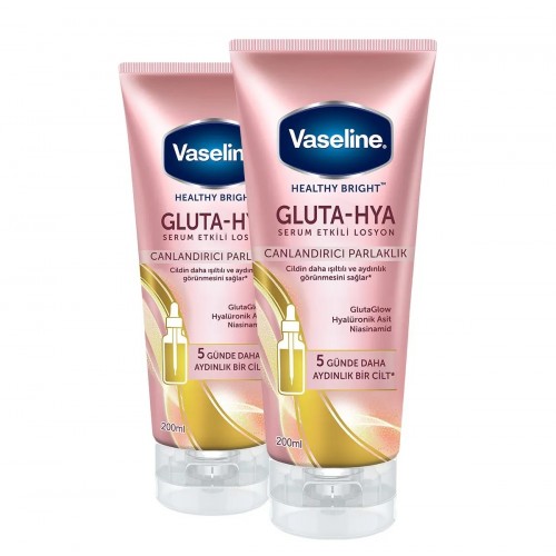 Vaseline Gluta Hya Serum Etkili Losyon Canlandırıcı 200 ml x 2 Adet