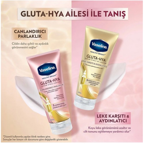 Vaseline Gluta Hya Serum Etkili Losyon Canlandırıcı 200 ml x 2 Adet