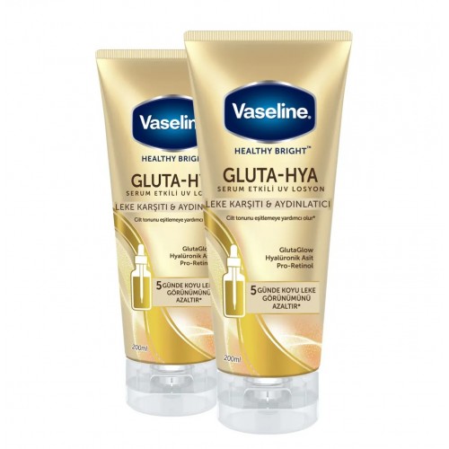 Vaseline Gluta Hya Serum Etkili Uv Losyon Leke Karşıtı 200 ml x 2 Adet