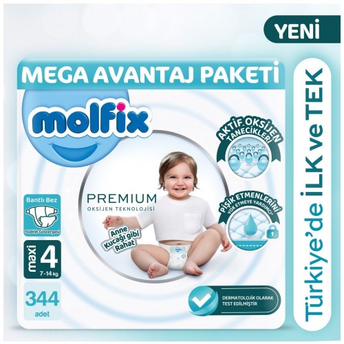 Molfix Premium Avantajlı Paket 4 No 86 lı x 4 Adet