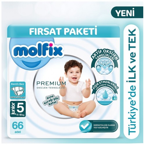 Molfix Premium Ultra Fırsat Paketi 5 No 66 lı