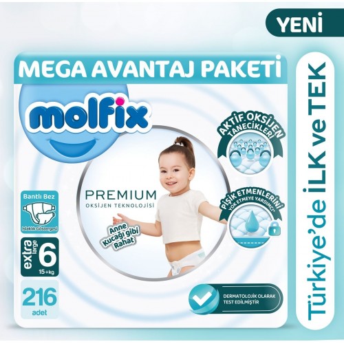 Molfix Premium Ultra Fırsat Paketi 6 No 54 lü x 4 Adet