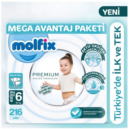 Molfix Premium Ultra Fırsat Paketi 6 No 54 lü x 4 Adet