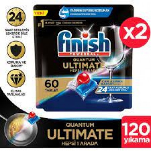 Finish Quantum Ultimate Bulaşık Makine Deterjanı Kapsül Tablet 120 li